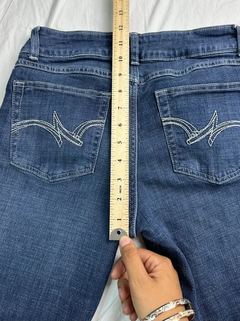 ✨ Wrangler Boot Cut‎ Stretch Jeans Dark Wash Women’s 3x34 8884-13 ✨